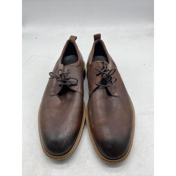 Men\'s Ecco Holton Leather Oxford Dress Shoes Cocoa Brown Size EU 46 US 12-12.5 Ecco Holton | eBay main image 3